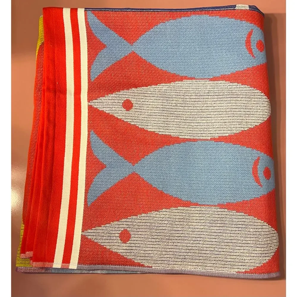 Anthropologie Celandine Cotton Printed Beach Towel